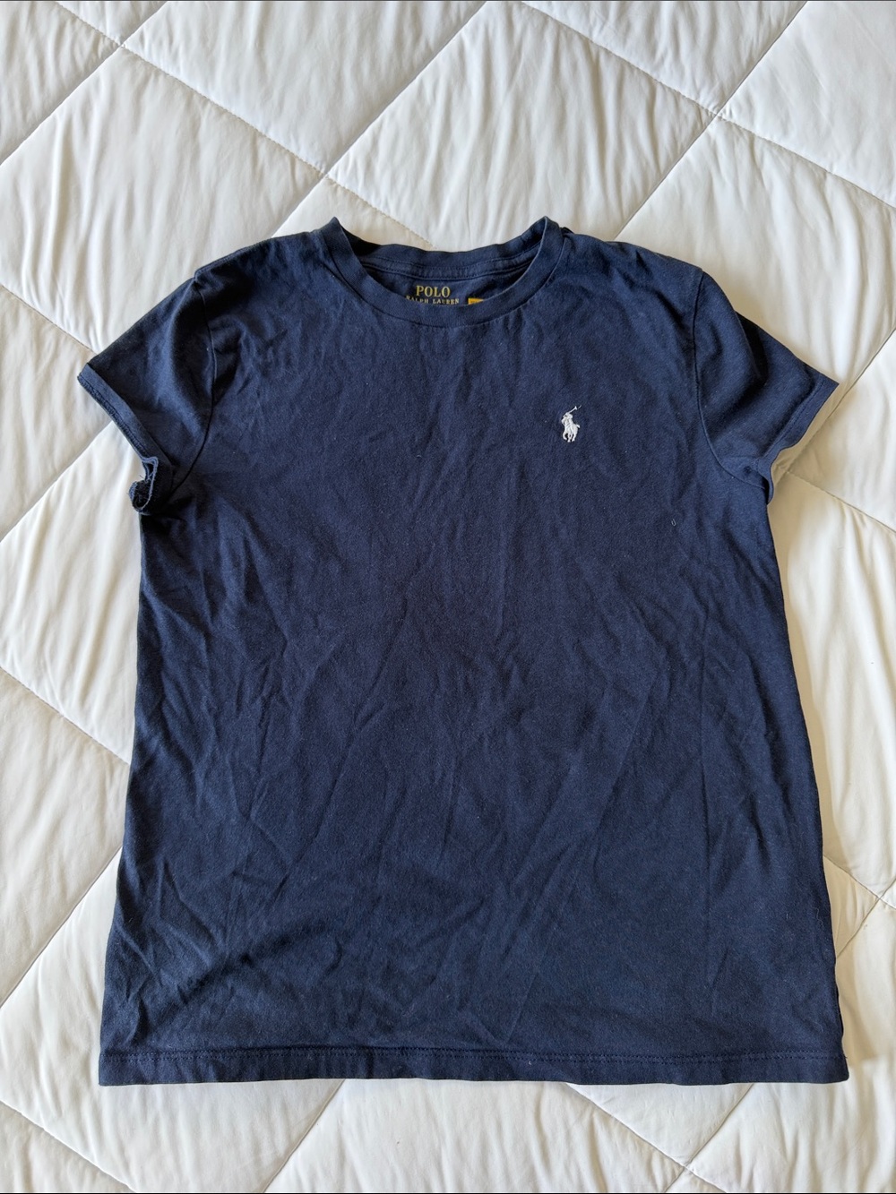 Polo by Ralph Lauren Navy Short-Sleeve Crew Tee with White Pony